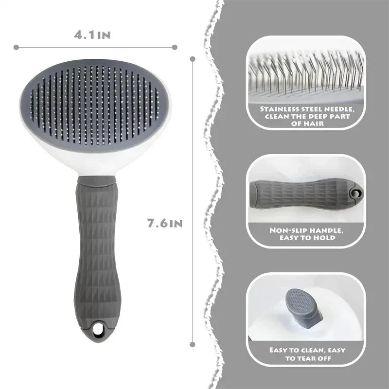 Brosse Autonettoyante pour Animaux de Compagnie