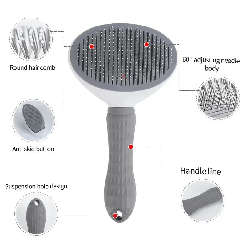 Brosse Autonettoyante pour Animaux de Compagnie